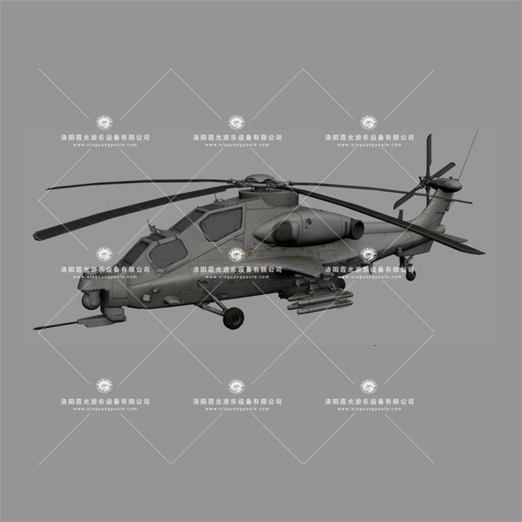 庐江武装直升机3D模型